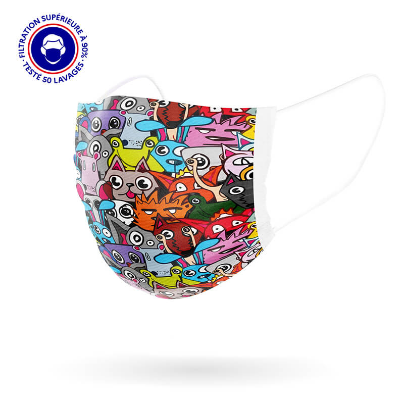 masque enfant Cartoon 3d